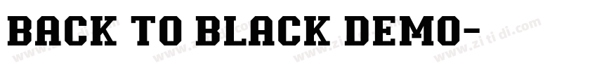 Back to Black Demo字体转换